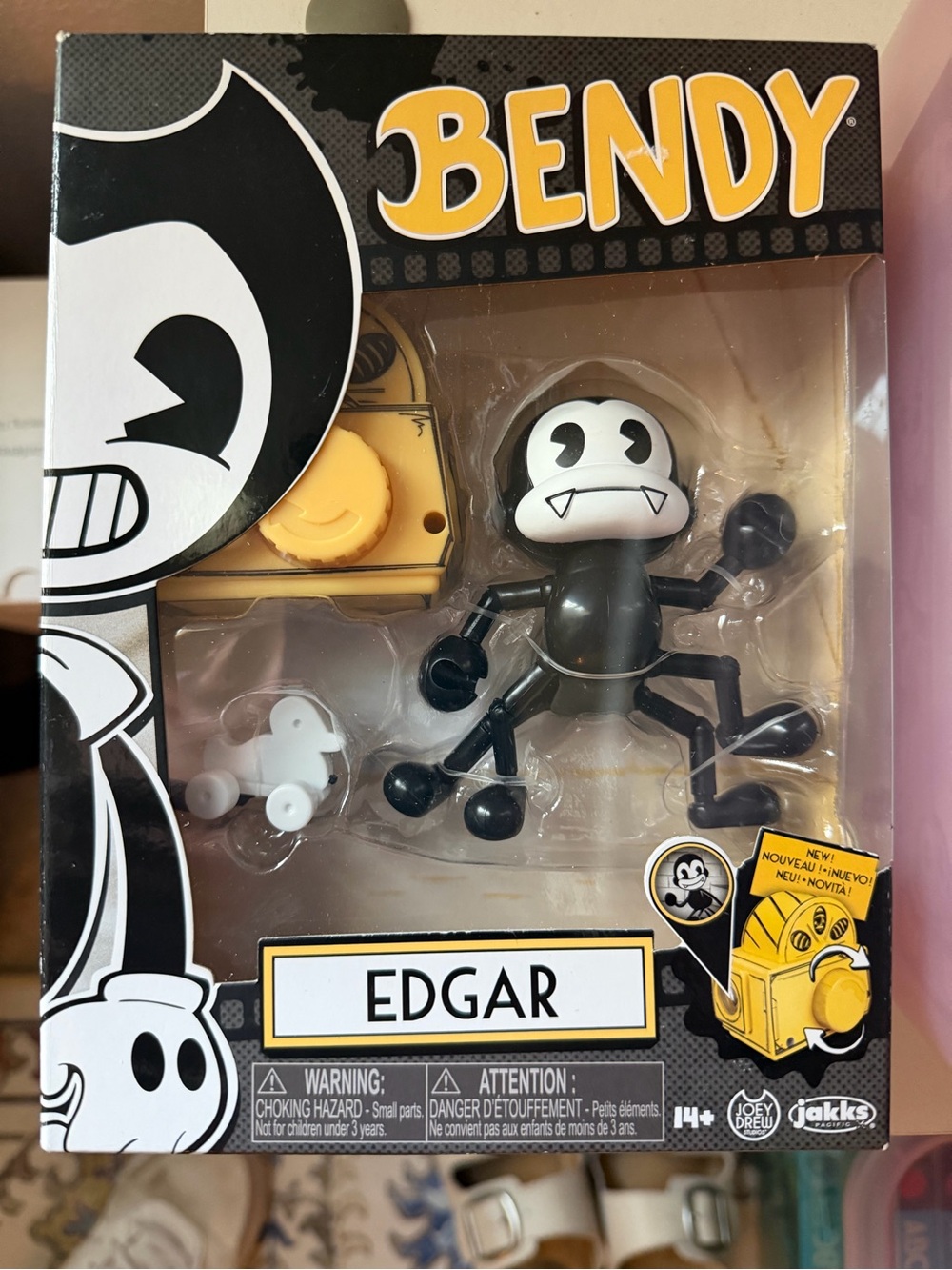 Bendy Edgar Figure - Black & White -